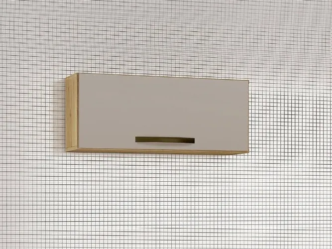 Armário Aéreo Geladeira Valência Carvalho/Off White Até 12x - Frete Grátis