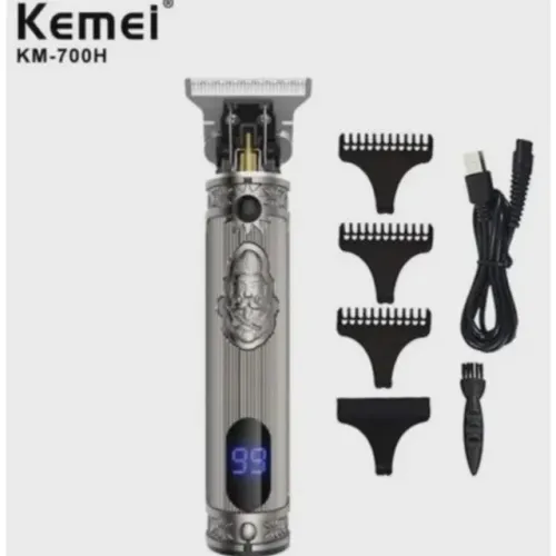 Máquina De Cortar Cabelo  e acabamento Kemei Km-700h Lcd Digital Display