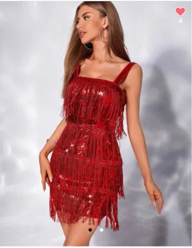 Vestido franja