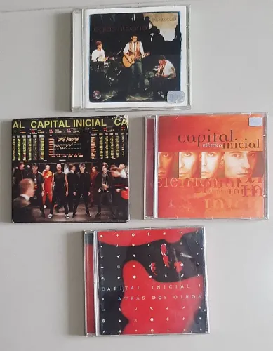 Cds de rock nacional: Capital Inicial, Titãs, Tihuana...
