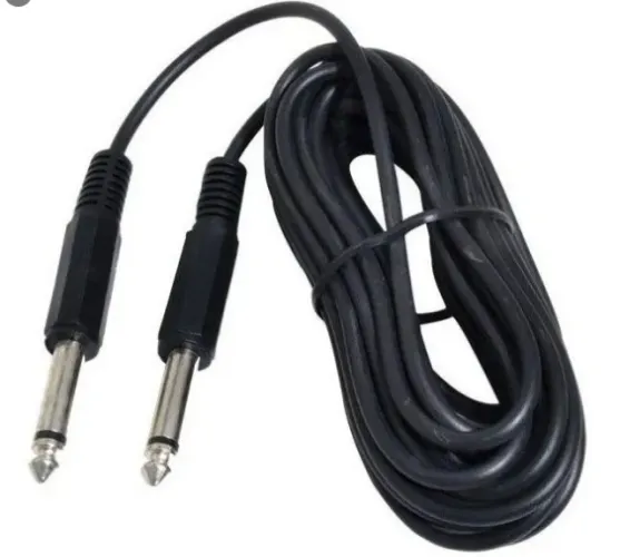 Cabo De Audio P10 Mono X P10 Mono Gold 1,8 Mts  Arduino Automação Robotica COD-CP431 