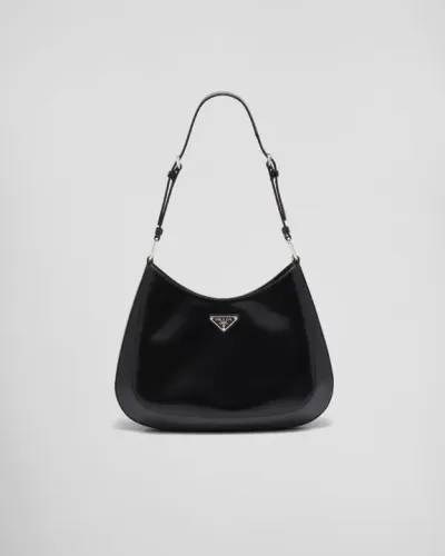 Bolsa de ombro Prada Cleo em couro escovado
