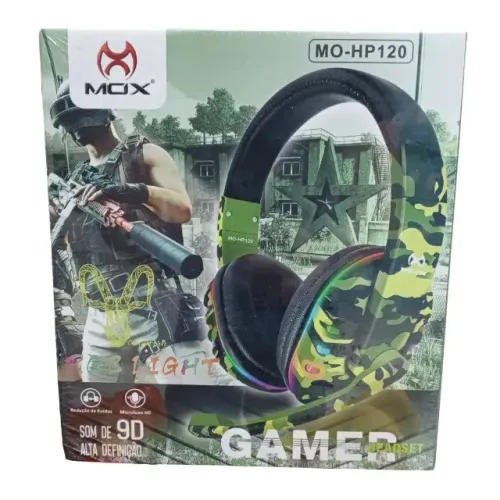Fone Gamer 9D de Alta Definição MOX MO-HP 120