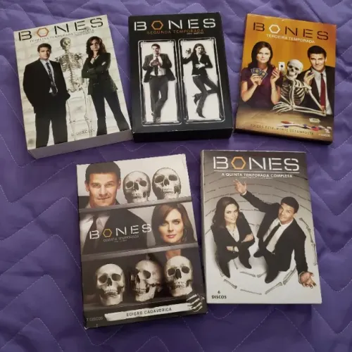 DVD Bones - Temporadas 1, 2, 3, 4 e 5 - 29 Discos