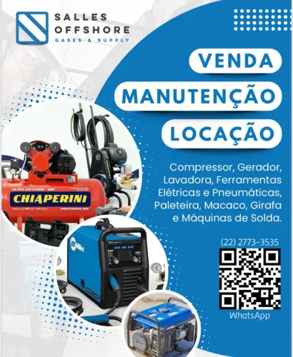 Manutenção compressor, gerador, lavadora, máquina de solda, macaco, prensa, spotter