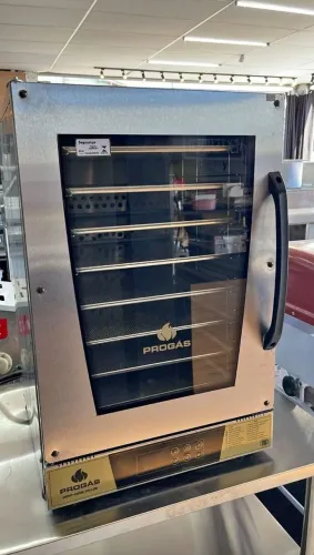 Forno Turbo Convector Elétrico 8 Assadeiras 35x35 Progás Fast Oven PRP008 Dourado