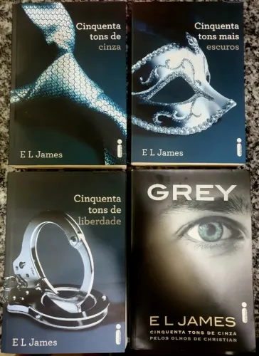  Coleção 50 tons de Cinza (trilogia mais o livro Grey) com 4 livros