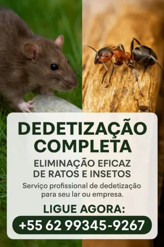 Fazemos detetizacao em geral a partir de 200 reais 