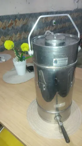 Garrafa térmica INOX 10litros quente ou gelado"LEIA"