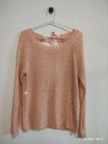 Blusa Rosa Com Paetê