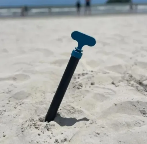 Furador Saca Areia para Suporte Guarda Sol Praia