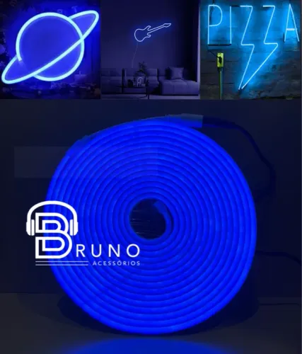 Mangueira Neon Azul - Iluminação RGB