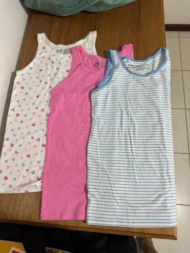 3 Camisetas regatas infantil importadas