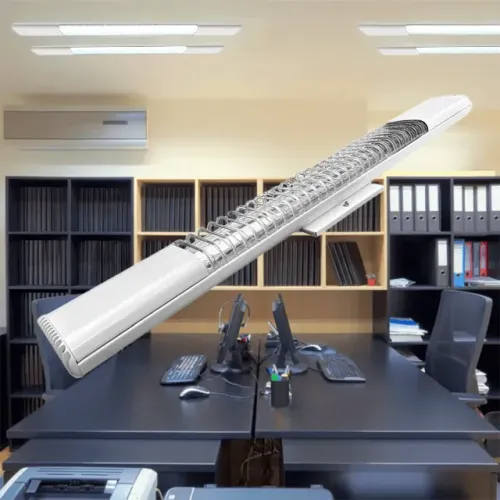 Luminaria Sobrepor Aletada 153Cm Grande Chapa der Aço