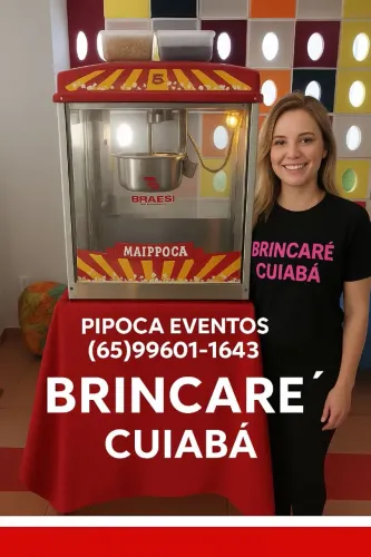 Pipoca para eventos - Brincaré Cuiabá