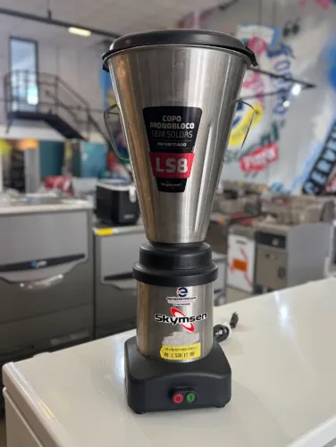 Liquidificador 8 litros baixa rotação skymsen copo monobloco (alef)