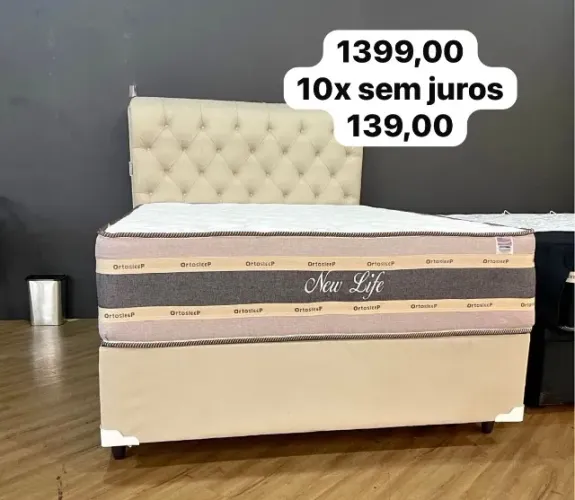 Cama box colchão e suporte