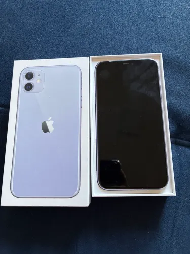 Iphone 11 128 gb lilás - completo e original