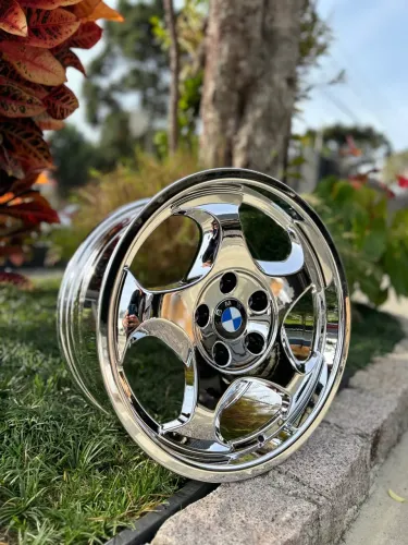 Jogo de Rodas Bmw Style 21 V-Chrome 5x120 - 17x8 e 17x9 Offset 20/22