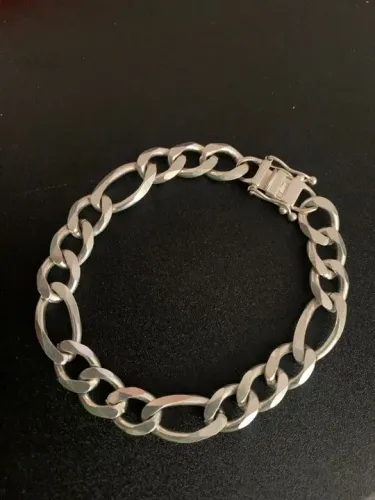 Prata 925 de pulso 12mm