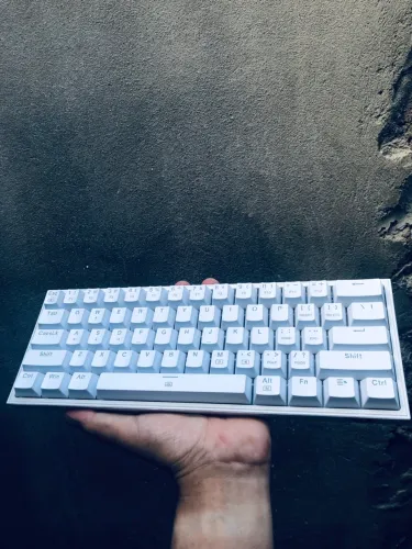 Teclado Mecânico 60% Branco