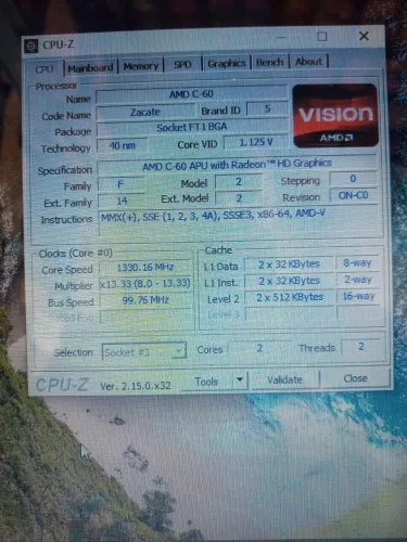 Notebook infoway A7520 SS
