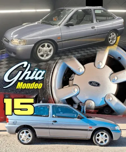 Ford Escort Ghia 1.6 16V 1997 aro 15 prata 4x108