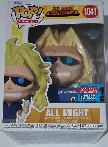 Boneco Funko Pop Animation All Might My Hero Academia #1041 2021 Fall Convention Exclusive