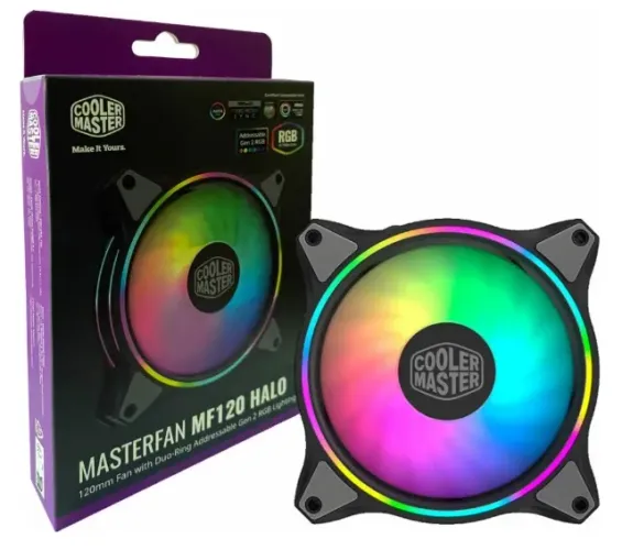 Fans Cooler Master 120mm RGB 2 Unidades
