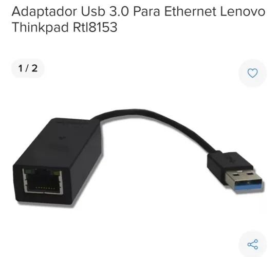 Adaptador USB 3.0 para Ethernet Lenovo Thinkpad Rtl8153