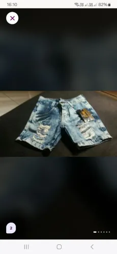 Shorts Jeans Infantil Rasgado