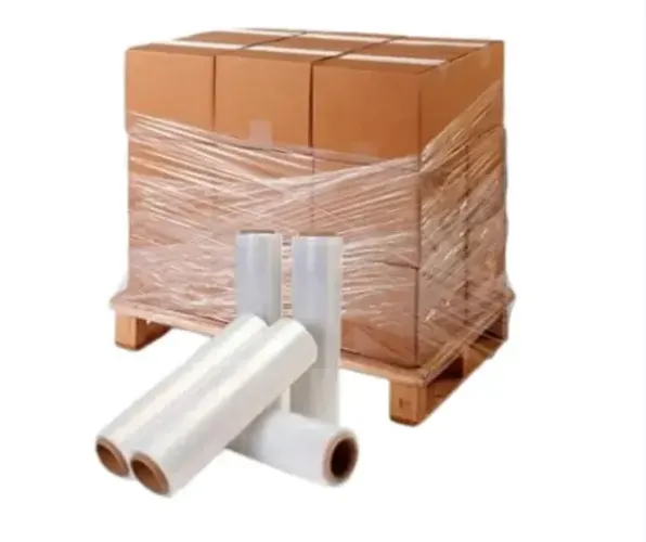 FILME STRETCH TRANSPARENTE 50 CM COM TARUGO 25 MICRAS