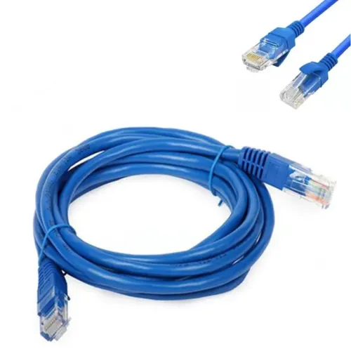  Cabo De Rede 5 Metros  Lan Internet Crimpado Rj45 Cat5e