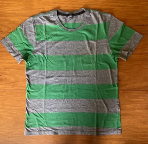 Camiseta Golf Class Cinza e Verde