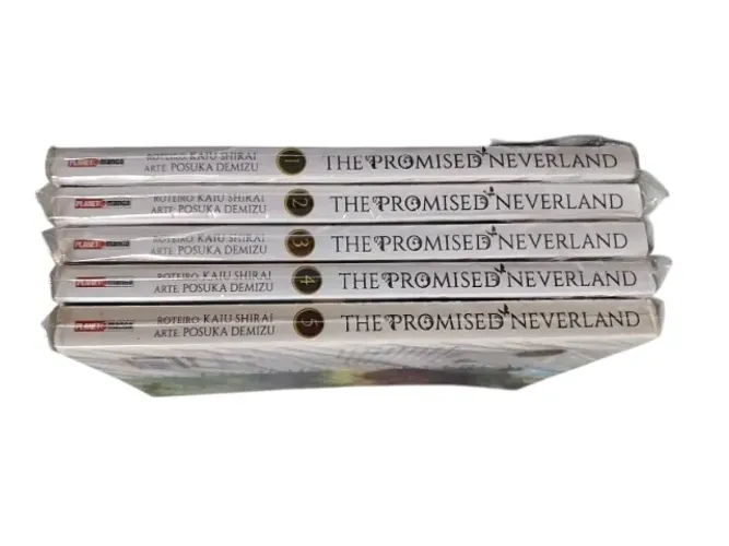 Coleção Mangá The Promised Neverland Vol 1 ao 5 no Plástico