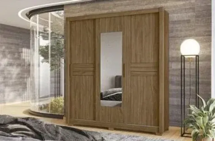 GUARDA ROUPA DE (CASAL) 3 PORTAS 3 GAVETAS COM ESPELHO *FAZEMOS ENTREGAS*