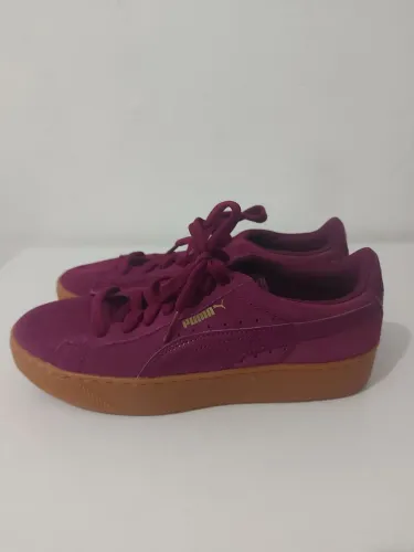Puma Roxo Tenis Puma Veludo Rosa Calçados Esportivos Tenis Puma