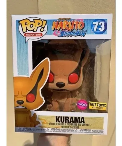 Funko Pop Kurama Flocked #73 Naruto Shippuden Hot Topic