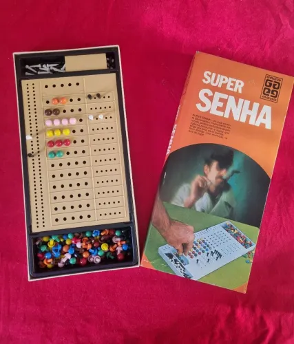 Antigo Jogo de Tabuleiro Super Senha Grow Edição de 1978