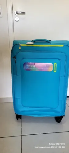 Mala de viagem grande American Tourister XL - com rodas 360º Azul  - NOVA (não houve uso)
