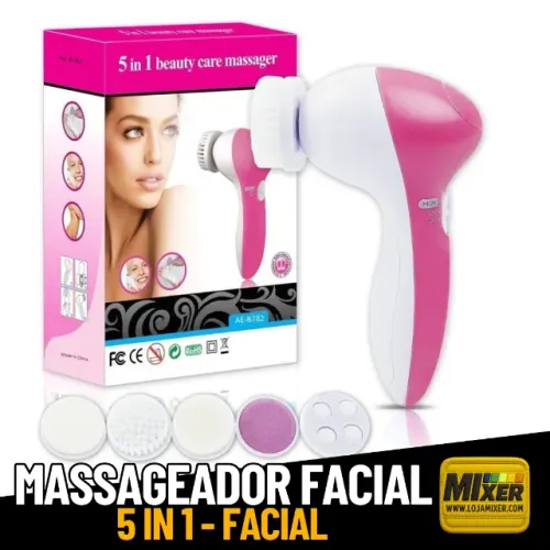 5 em 1 Beauty Care - Limpeza, Massagem e Esfoliação Facial _ BE50