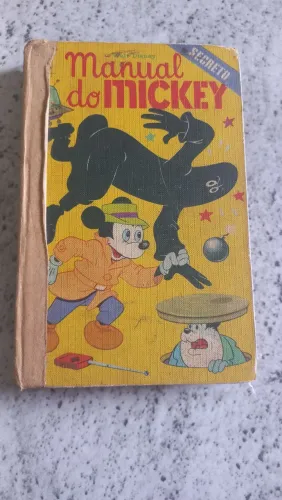 Livro Manual secreto do Mickey Mouse 1° edição março 1963 gibi revistinha revista mangá hq