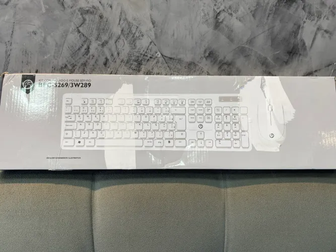 kit de teclado e mouse sem fio da Brazil PC, modelo BPC-5269/3W289.  
