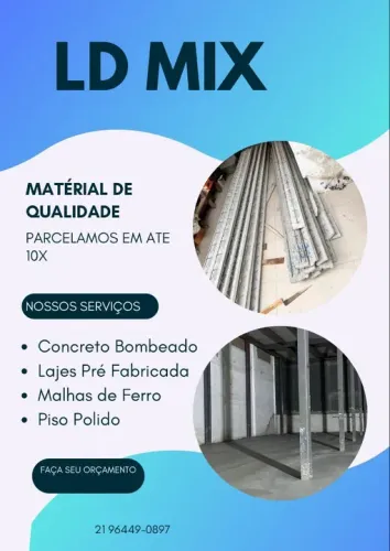 Lajes Pré Fabricada e Concreto Bombeado 