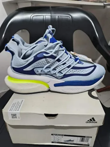 Adidas corrida Alphaboost v1 azul e marinho 