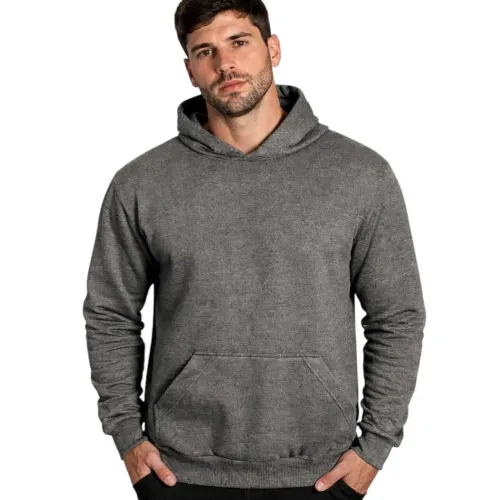 Moletom canguru com capuz masculino cinza, preto e cinza M e G novos