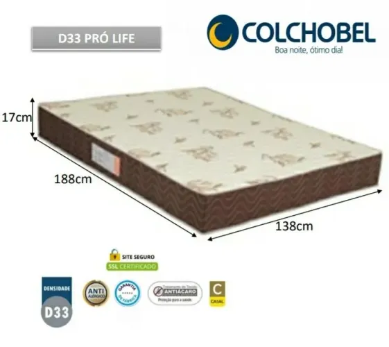 Colchão Casal D33 16cm NOVO