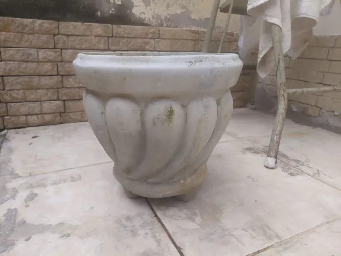 vaso de flores ornamental de cimento vendo tamanho grande
