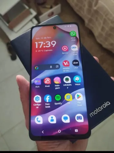 Moto G62, Leia o anúncio, 5G . NFC, . 128 GiGas , película de privacidade