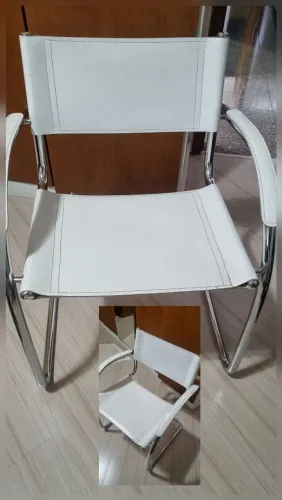 Cadeira Design - em Couro - Preço Desapego